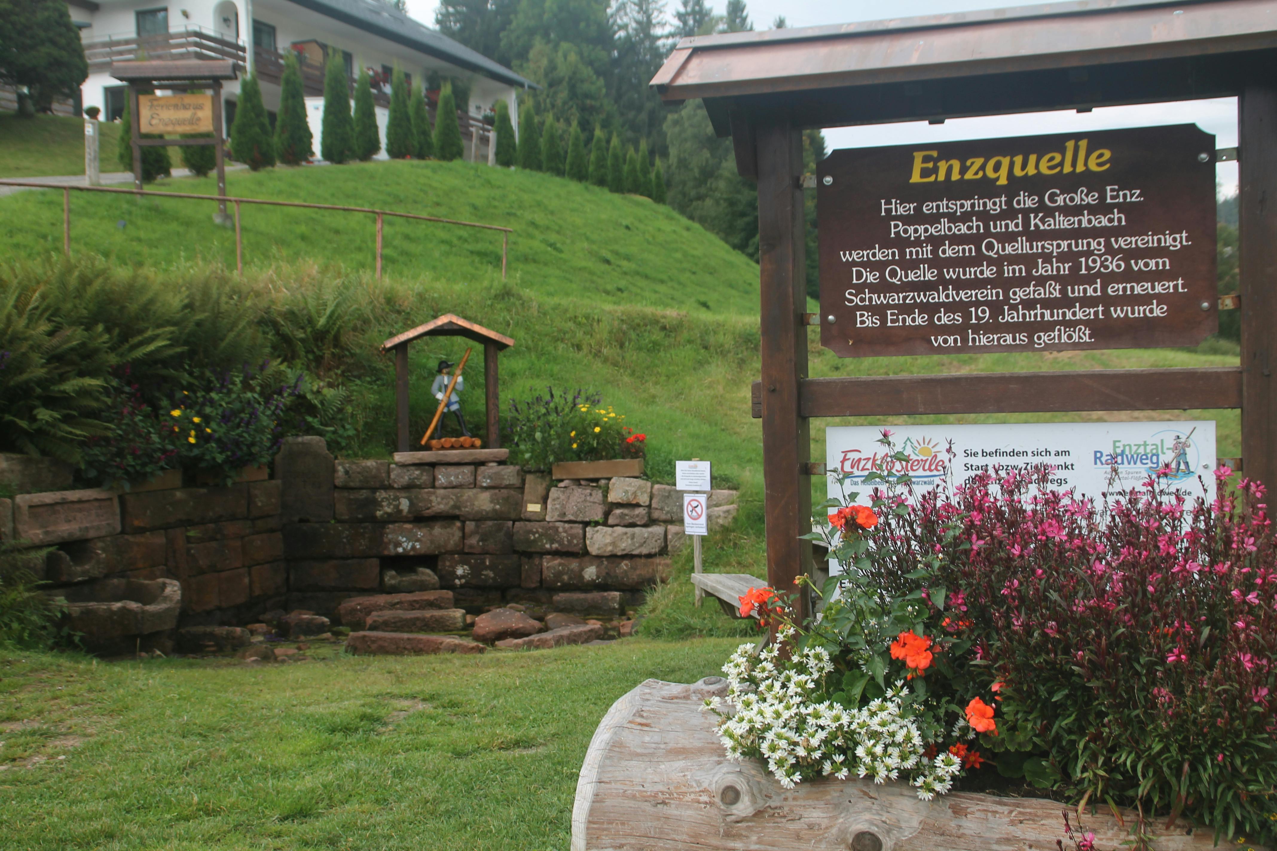 Enzquelle - Start des Enztalradweges