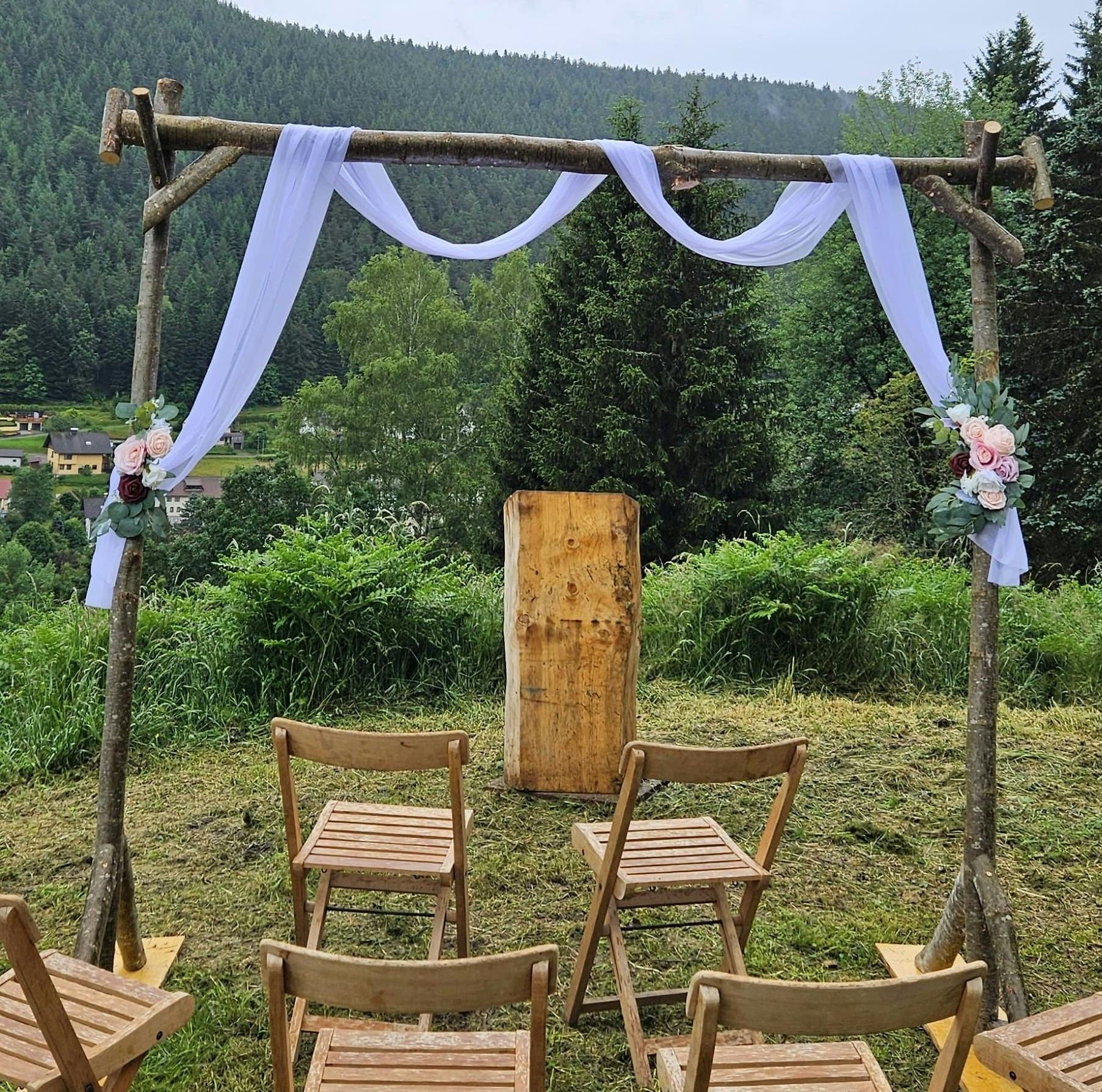 Heiraten mit Ausblick auf der Erdbeerplatte