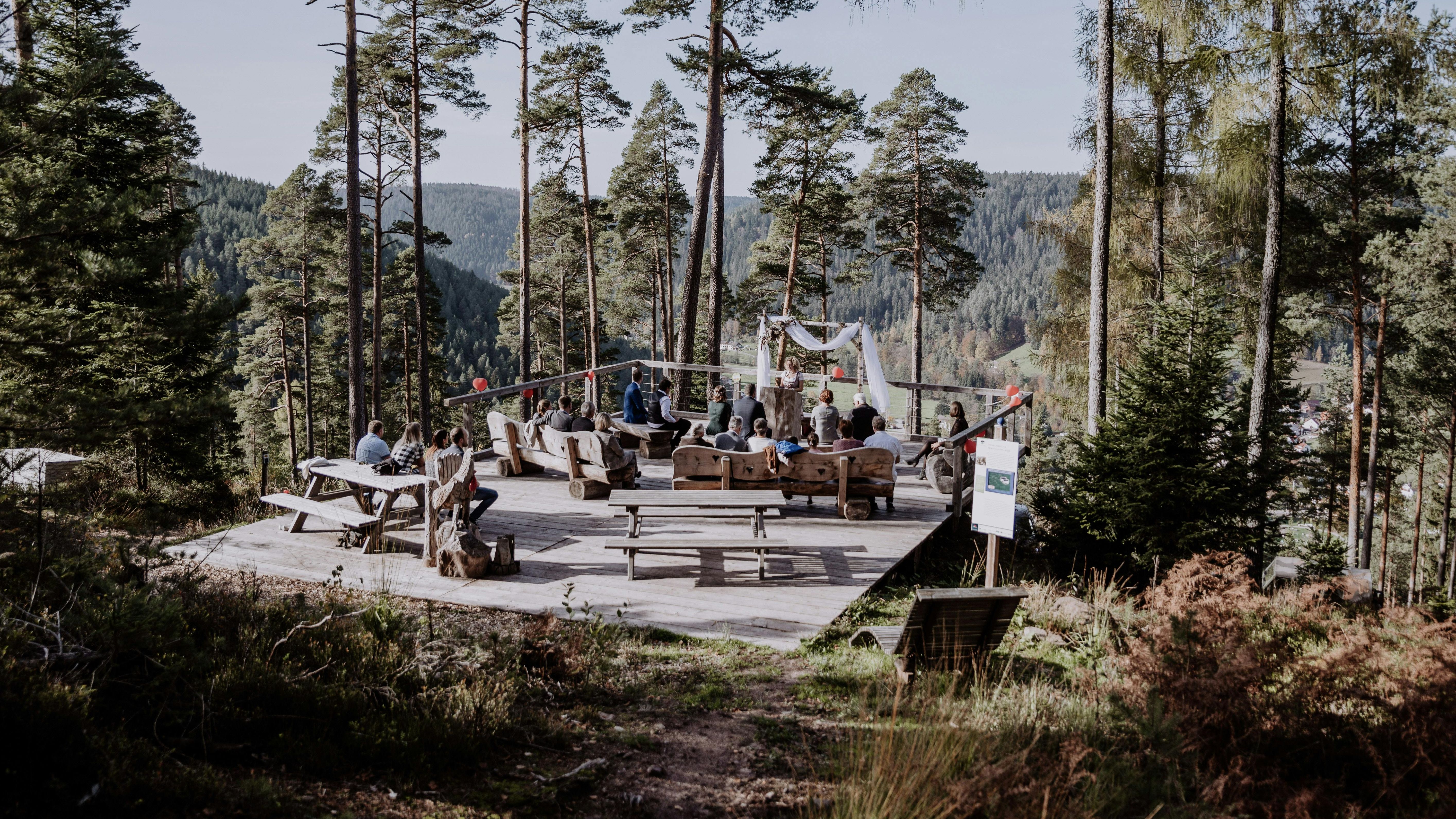 Heiraten auf der Schöllkopfplattform am Heidelbeerweg